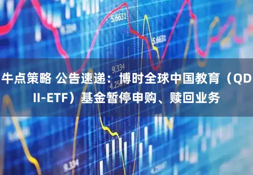牛点策略 公告速递：博时全球中国教育（QDII-ETF）基金暂停申购、赎回业务