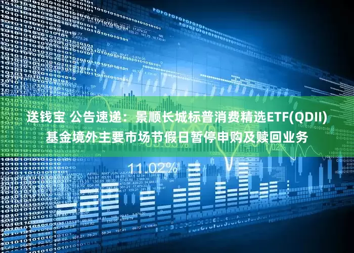 送钱宝 公告速递：景顺长城标普消费精选ETF(QDII)基金境外主要市场节假日暂停申购及赎回业务