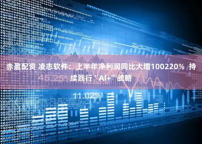 赤盈配资 凌志软件：上半年净利润同比大增100220%  持续践行“AI+”战略